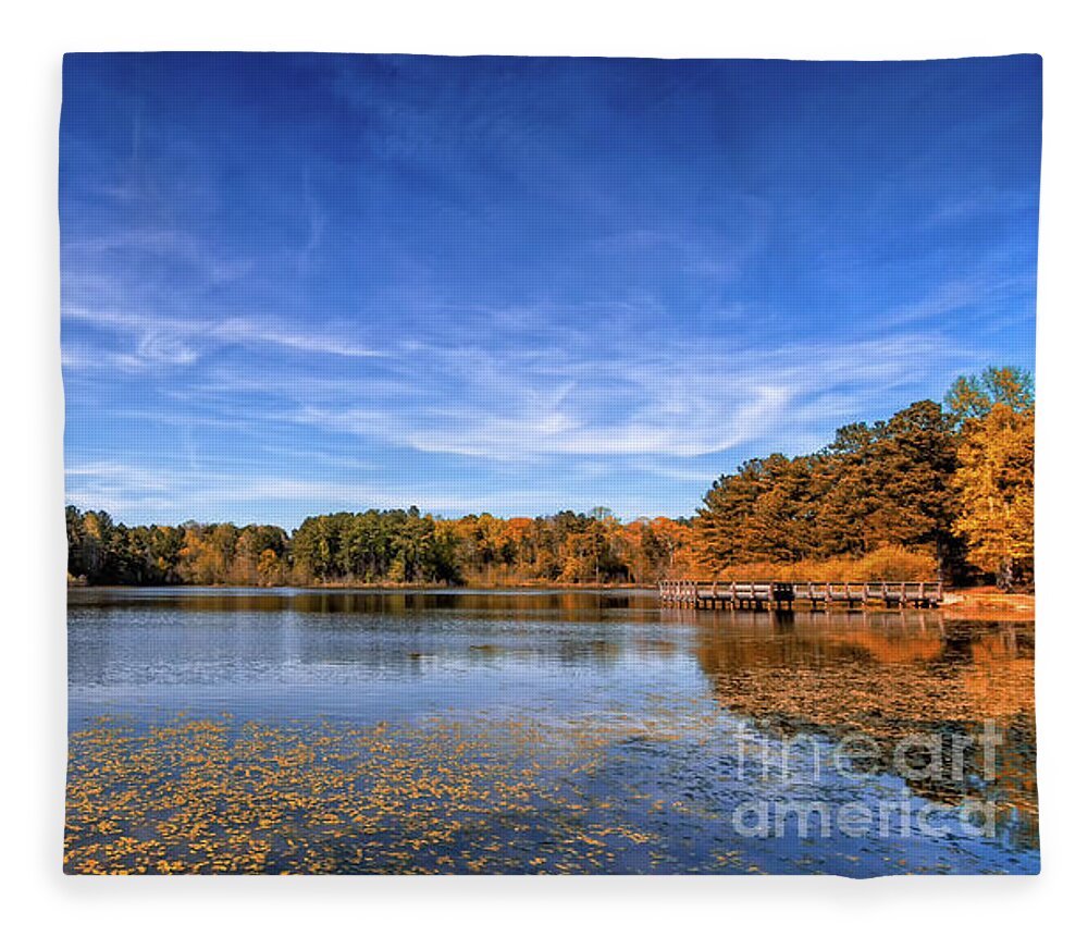 Tribble-mill-park Fleece Blanket featuring the photograph Exploring Tribble Mill Park by Bernd Laeschke