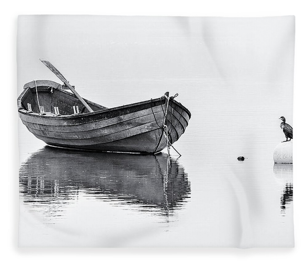 Boat Fleece Blanket featuring the photograph Eye to Eye by Rob Davies