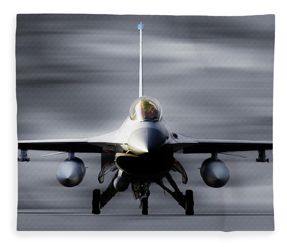 F 16 fighting falcon 011 Fleece Blanket
