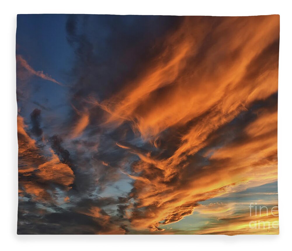 Sky Fleece Blanket featuring the photograph Facing South by Lois Bryan