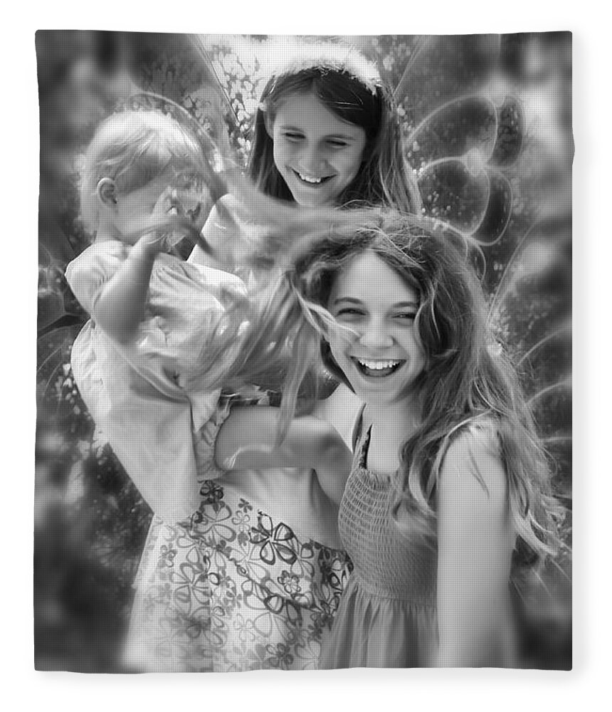 Fairies Fleece Blanket featuring the photograph Fairies At Play by Diana Haronis