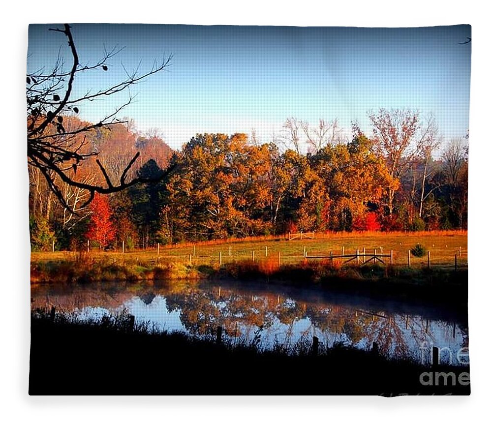 Fall Fleece Blanket featuring the photograph Fall by Rabiah Seminole