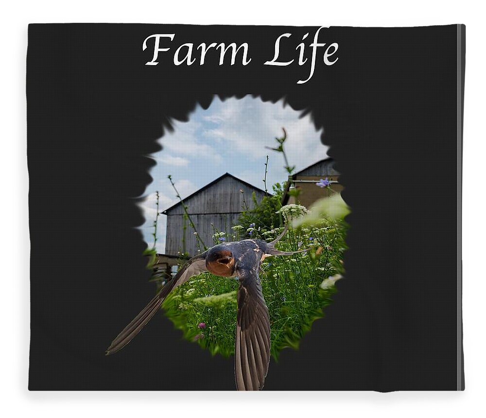 Farm Fleece Blanket featuring the photograph Farm Life by Holden The Moment