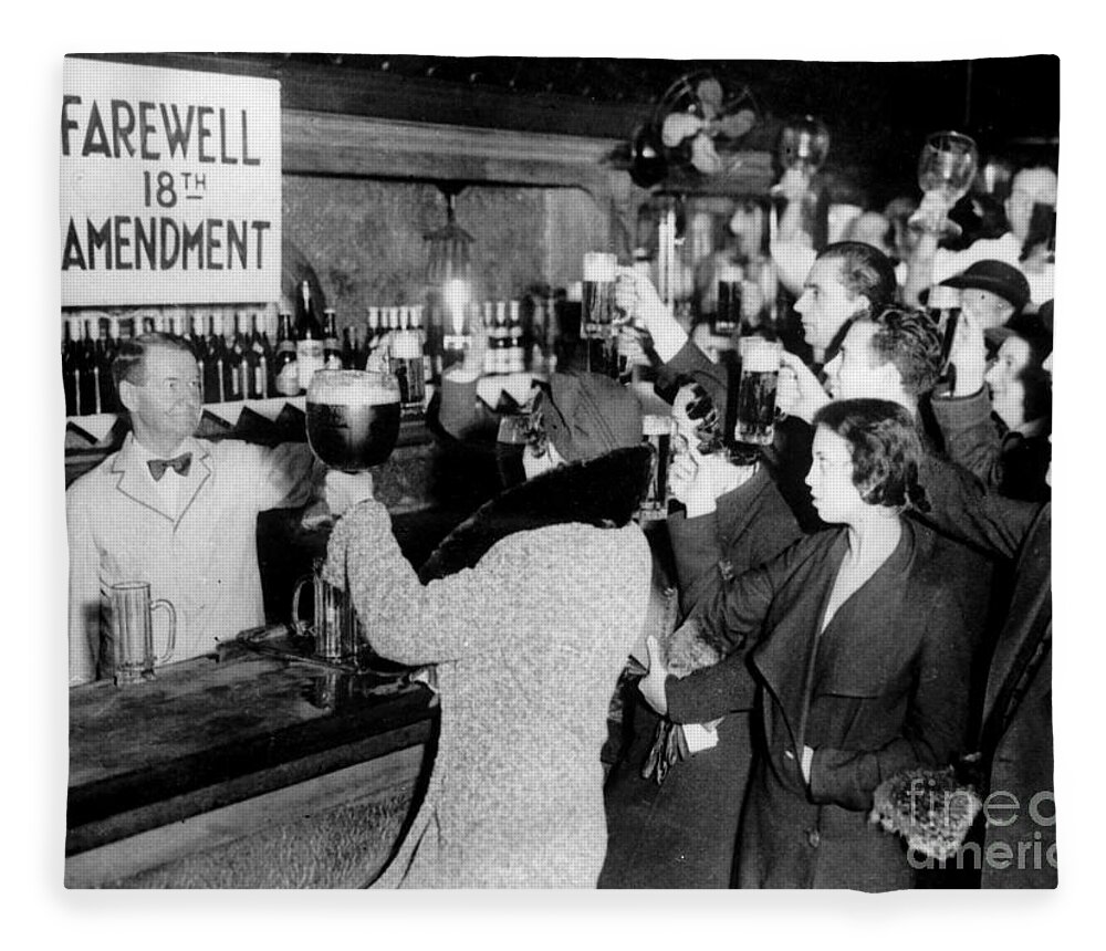 Prohibition Guardsmen Fleece Blanket featuring the photograph Farewell 18th Amendment by Jon Neidert
