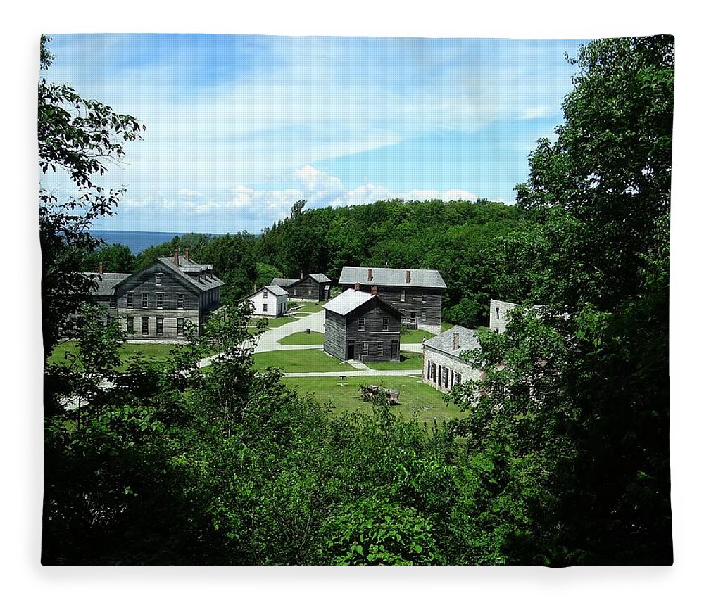 Fayette Fleece Blanket featuring the photograph Fayette Historic State Park by Keith Stokes