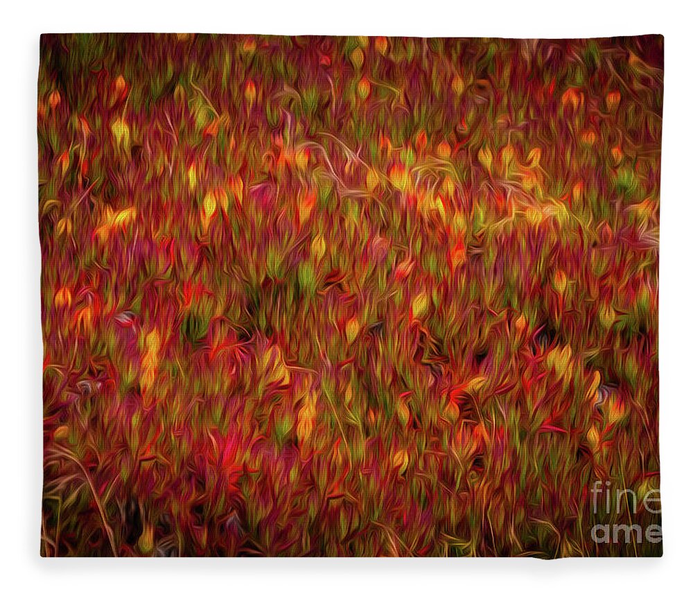 Sfo Fleece Blanket featuring the photograph Fields on FIre by Doug Sturgess