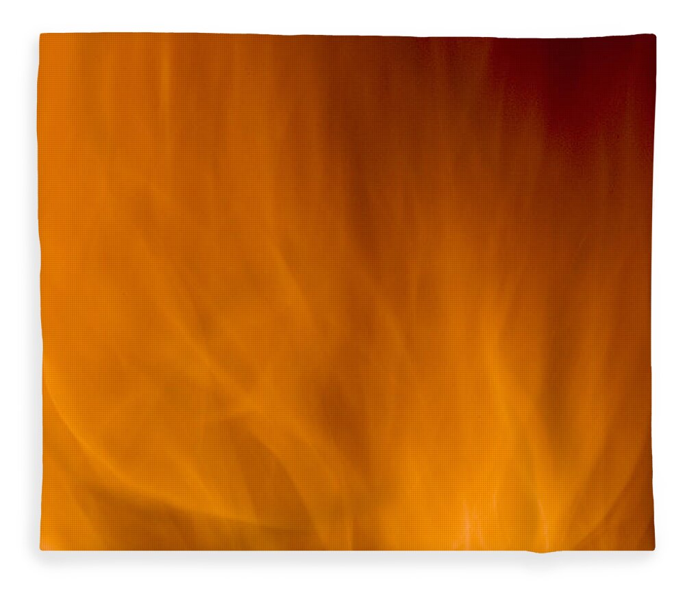 Fire Background Fleece Blanket featuring the photograph Fire orange abstract background by Michalakis Ppalis