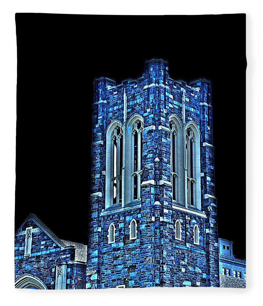 First Baptist Church Fleece Blanket featuring the photograph First Baptist Church by Crystal Wightman