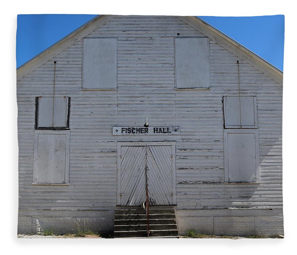 Fishcer Dance Hall Fleece Blanket featuring the photograph Fischer Dance Hall by Gia Marie Houck