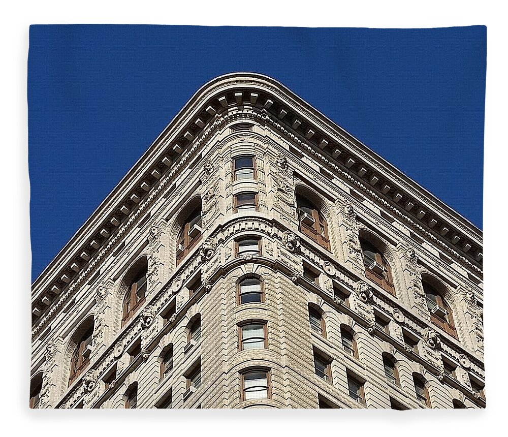 Flatiron Building Fleece Blanket featuring the photograph FlatIron Building Corner by Vic Ritchey