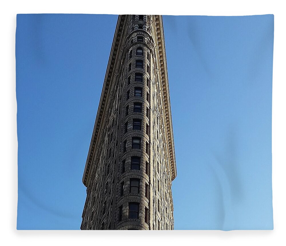 Flatiron Building Fleece Blanket featuring the photograph FlatIron Building by Vic Ritchey