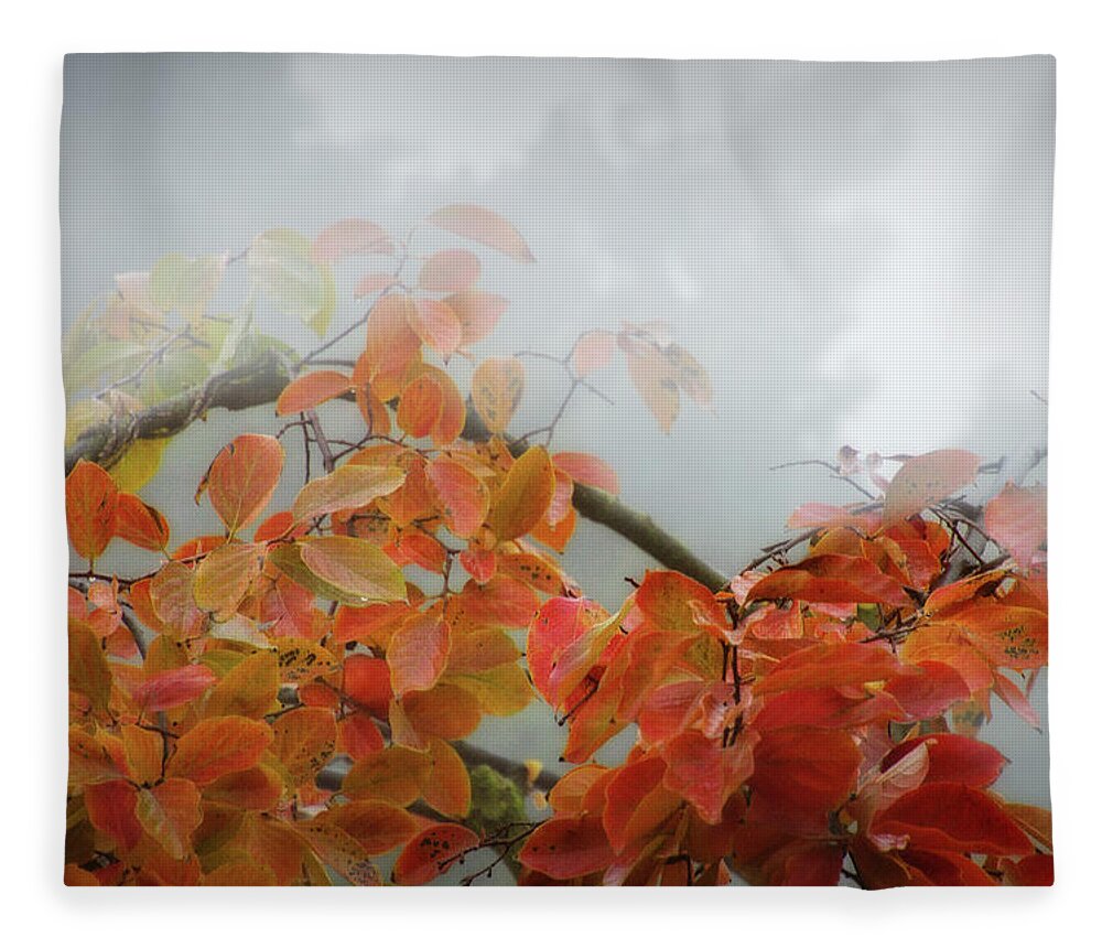 Fog Fleece Blanket featuring the digital art Fog Rolling In by Terry Davis
