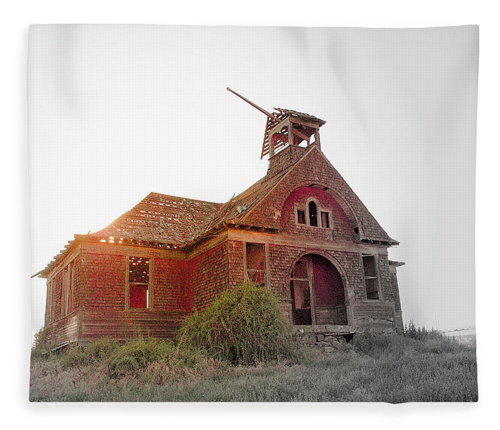Old Fleece Blanket featuring the photograph Forgoten by Troy Stapek