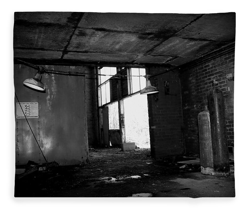 Building Fleece Blanket featuring the photograph Forgotten place by Lukasz Ryszka