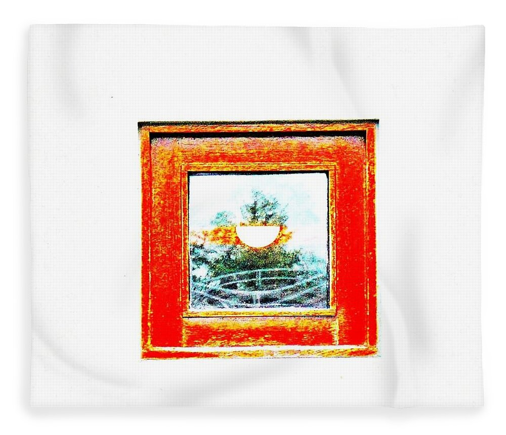Windows Fleece Blanket featuring the photograph Framed by Merle Grenz