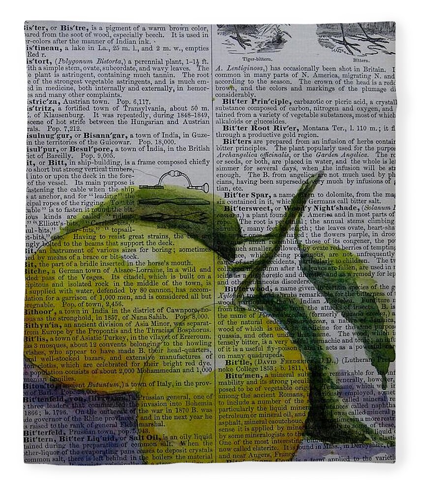 Lemons Fleece Blanket featuring the painting Freshest Lemons by Maria Hunt