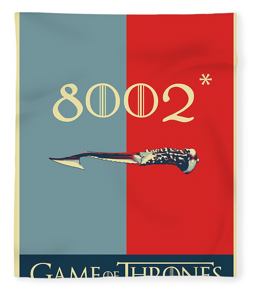 “in Stitches” Collection By Serge Averbukh Fleece Blanket featuring the digital art Game of Thrones - 8002 by Serge Averbukh