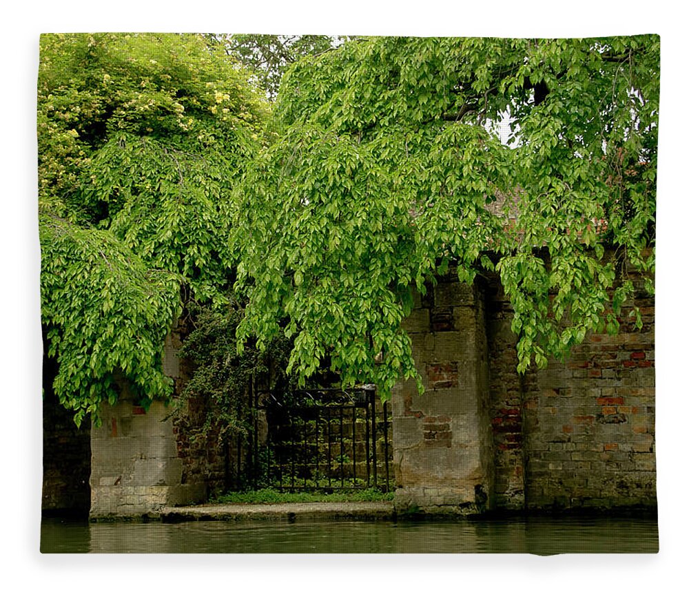 Cam Fleece Blanket featuring the photograph Gate to Cam waters. by Elena Perelman