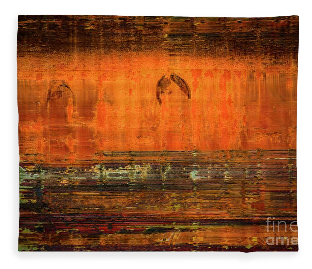 Freighter Fleece Blanket featuring the photograph Ghost Freighter by Doug Sturgess