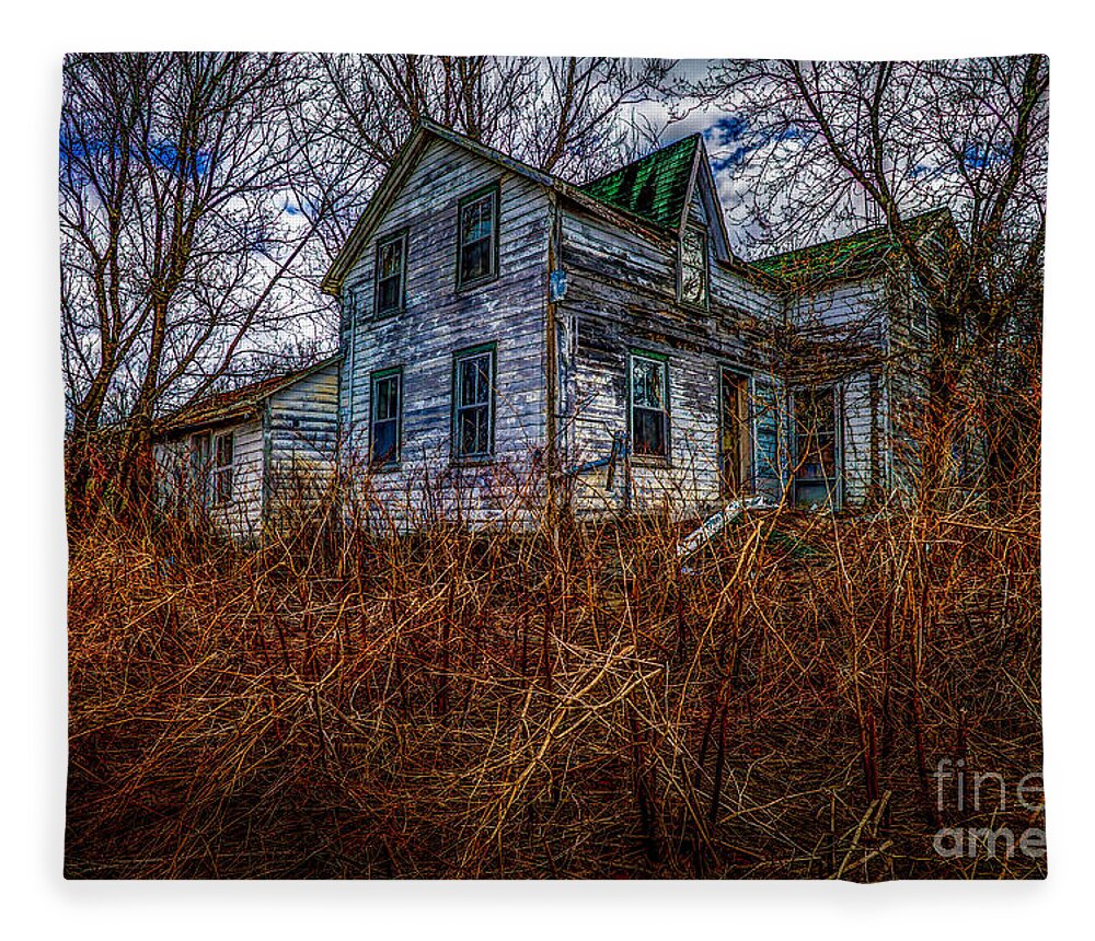 Abandoned Fleece Blanket featuring the photograph Ghosts of the Past by Roger Monahan