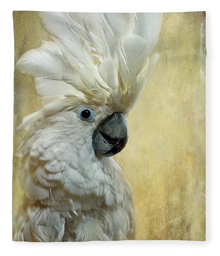 Bird Fleece Blanket featuring the photograph Glamour Girl by Lois Bryan