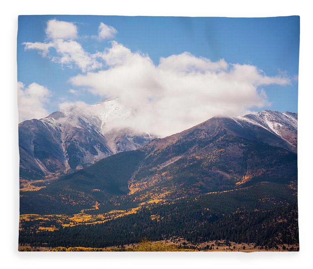 Gold Fleece Blanket featuring the photograph Gold in the Hills by Marilyn Hunt