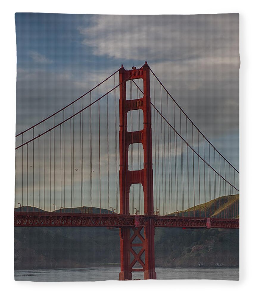 Golden Gate Bridge Fleece Blanket featuring the photograph Golden Gate by Paul Freidlund