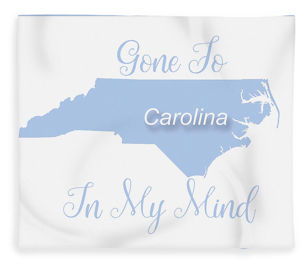 Wright Fleece Blanket featuring the digital art Gone To Carolina by Paulette B Wright