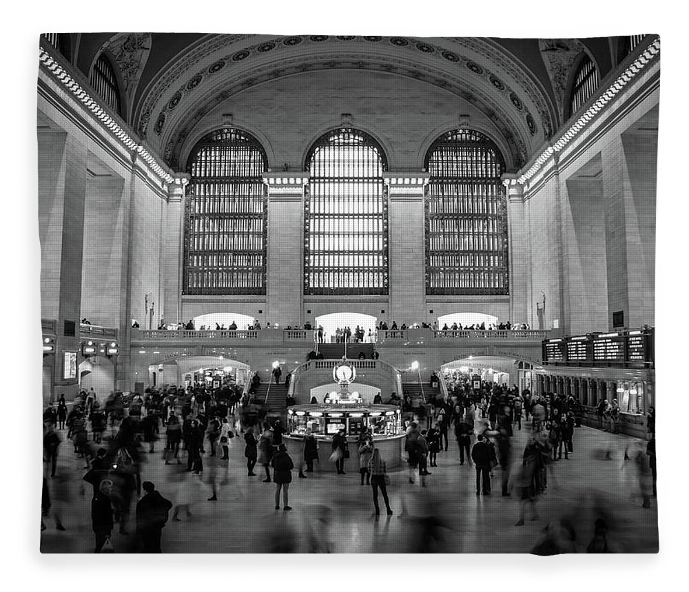 Grand Central Station Fleece Blanket featuring the photograph Grand Central Station by Alex Rossi