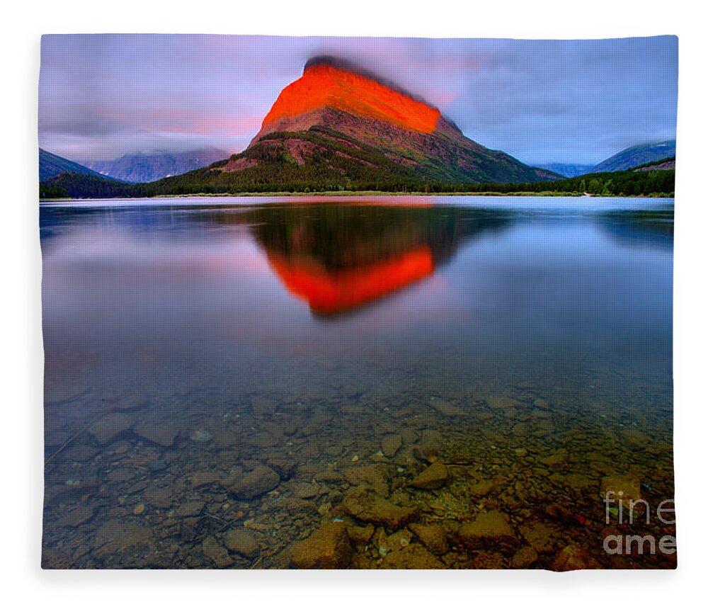 Grinnell Point Fleece Blanket featuring the photograph Grinnell Point Sunrise Spectacular by Adam Jewell
