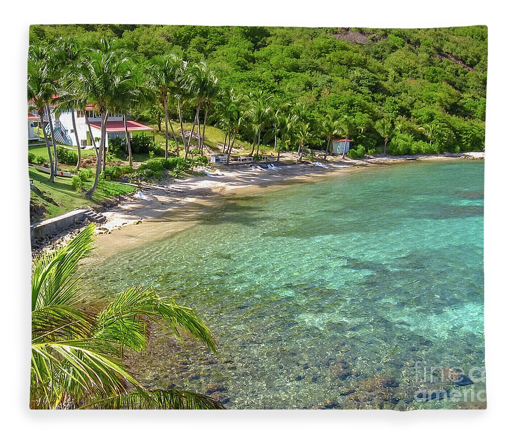 Les Saintes Fleece Blanket featuring the photograph Guadeloupe Les Saintes by Benny Marty