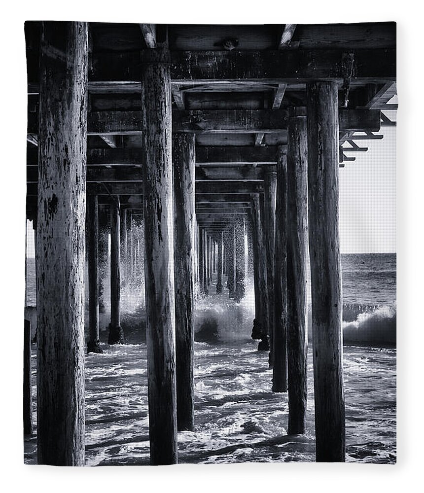 Beach Fleece Blanket featuring the photograph Hall of Mirrors by Lora Lee Chapman