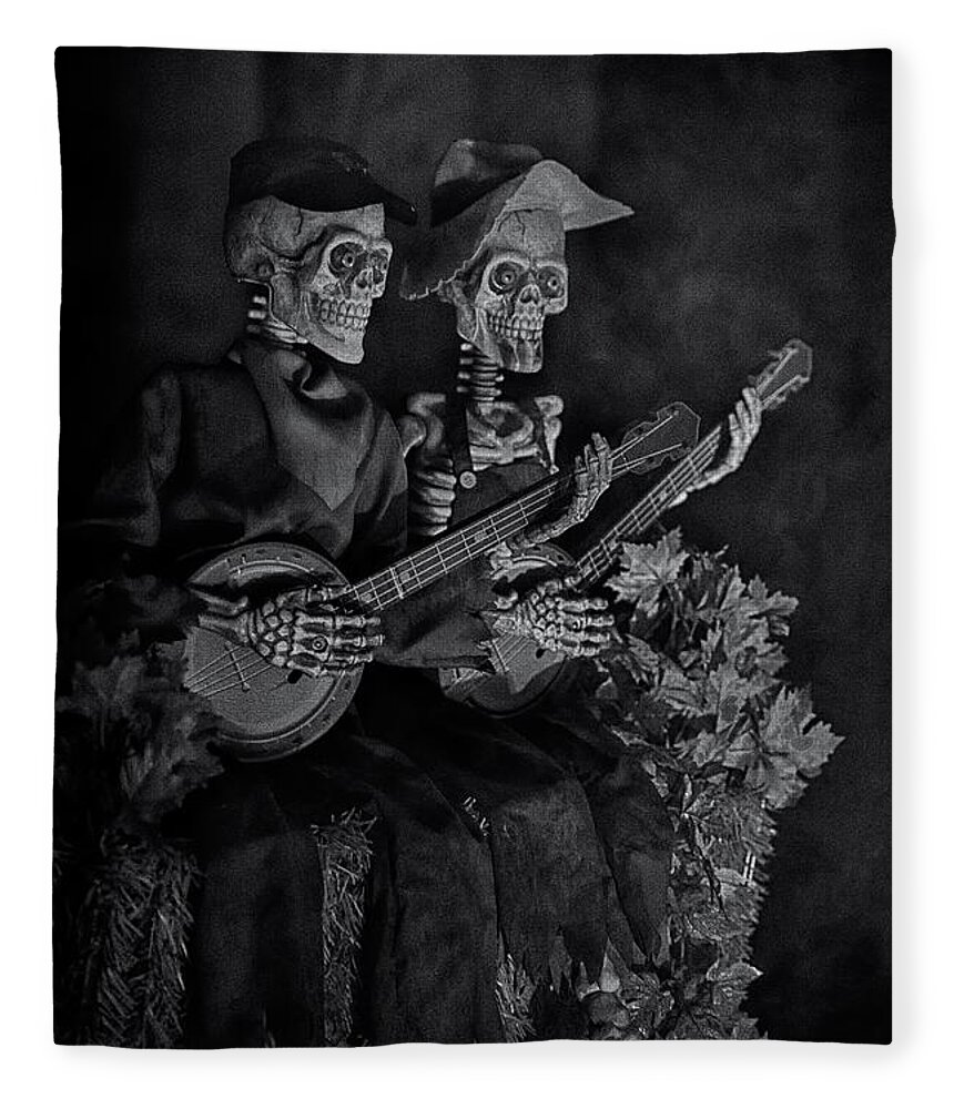 21st Century Fleece Blanket featuring the photograph Halloween Party by Norman Gabitzsch