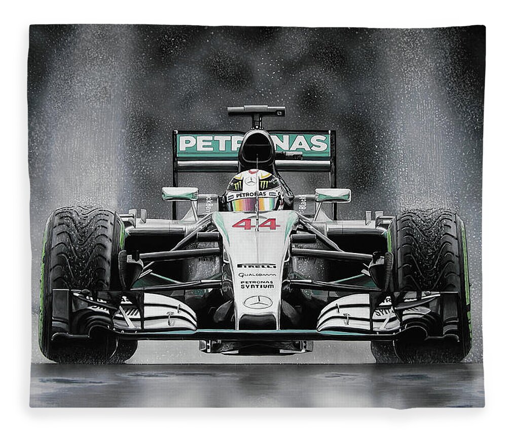 Hammer Down - Lewis Hamilton Mercedes World Champion 2015 F1 Art Fleece for Sale by Tony Regan