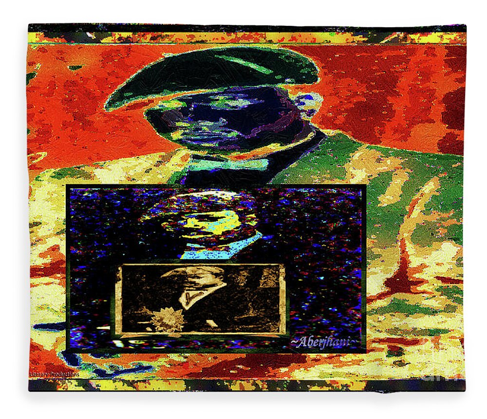 Harlem Renaissance Fleece Blanket featuring the mixed media Harlem Renaissance Deja Vu Number 1 by Aberjhani