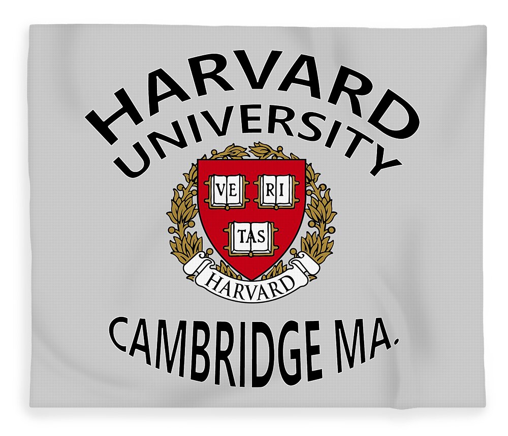 Harvard University Fleece Blanket featuring the digital art Harvard University Cambridge M A by Movie Poster Prints