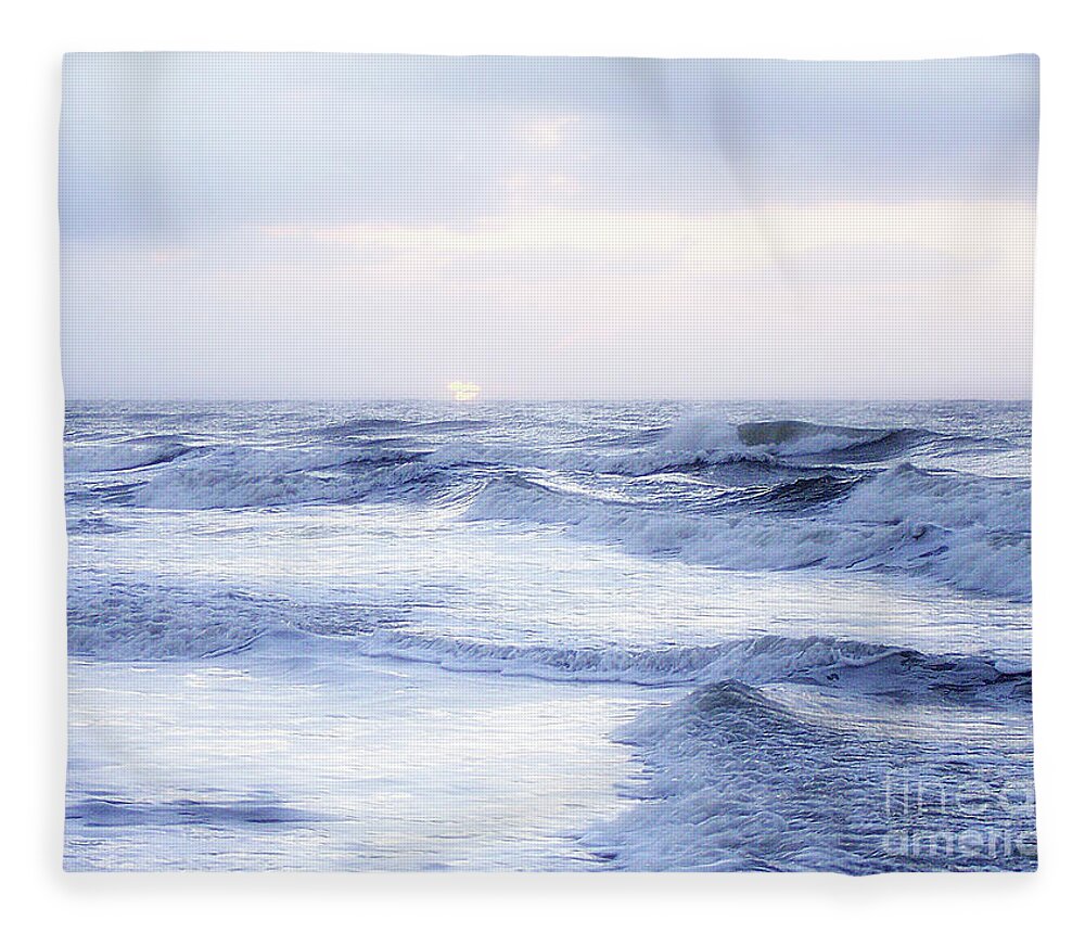 Photography Fleece Blanket featuring the photograph Hazy Morning Sunrise by Phil Perkins