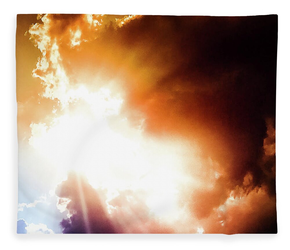Sky Fleece Blanket featuring the photograph Heaven Speaks by Shawn M Greener