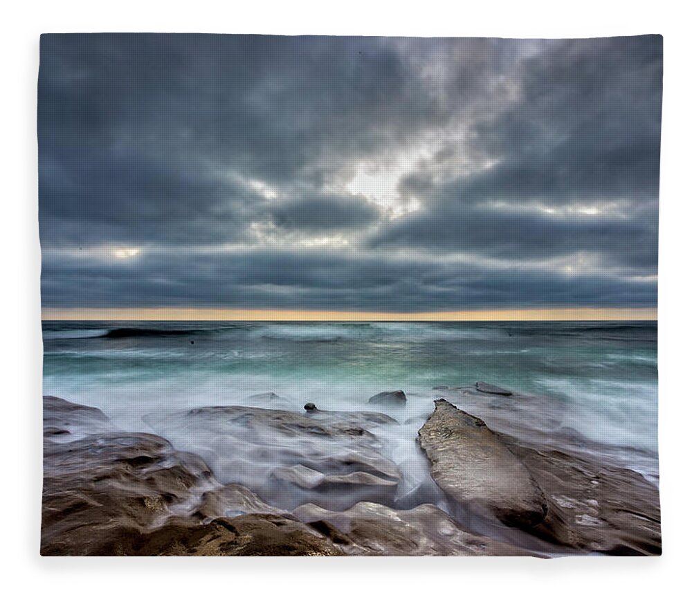 San Diego Fleece Blanket featuring the photograph Hellishly Heavenly by Peter Tellone