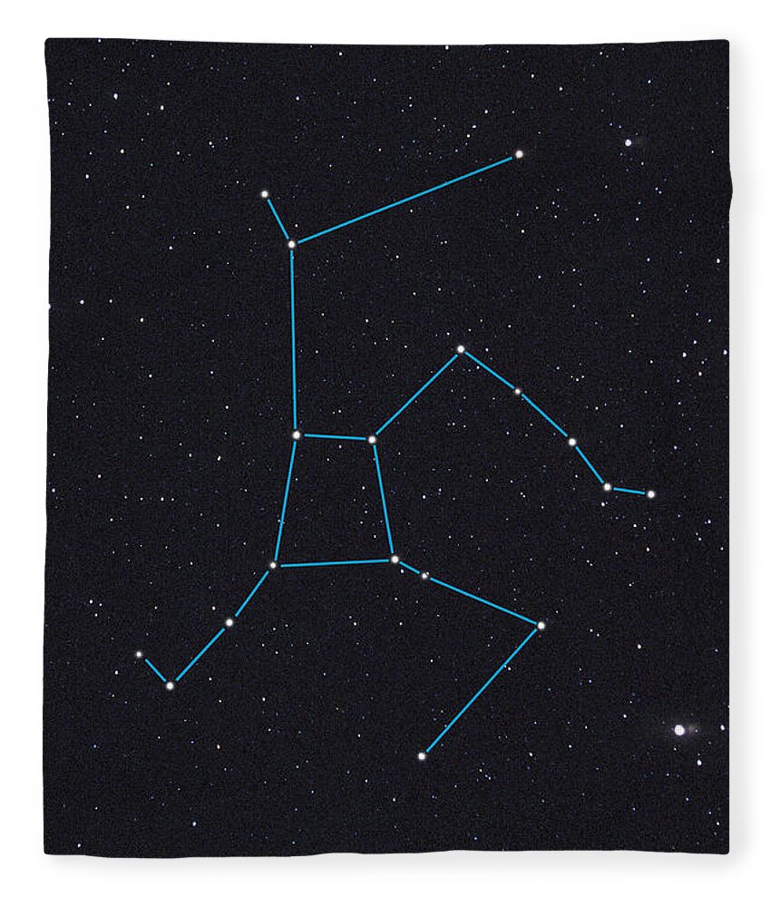 Hercules Fleece Blanket featuring the photograph Hercules Constellation by ...