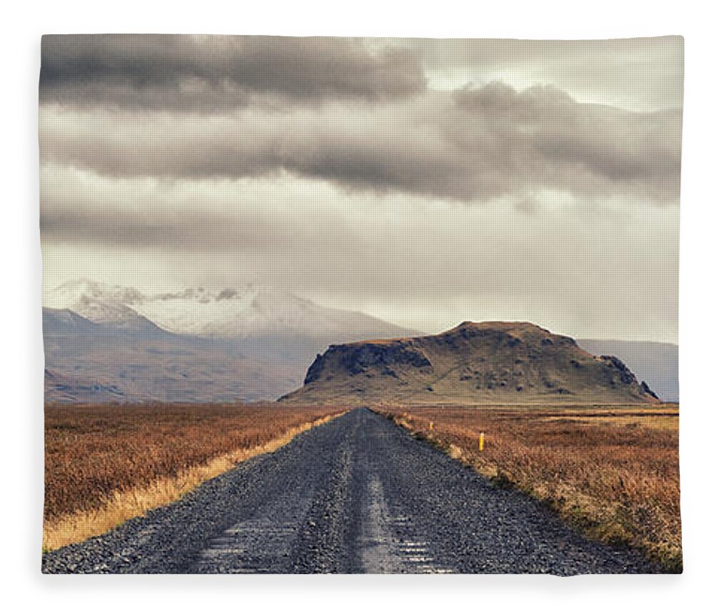 Iceland Fleece Blanket featuring the photograph Hill by James Billings