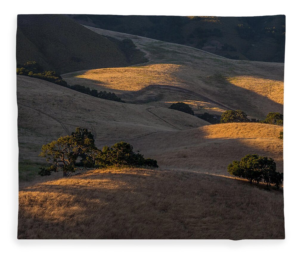 Hill Top Ranch Fleece Blanket featuring the photograph Hill Top Ranch by Derek Dean