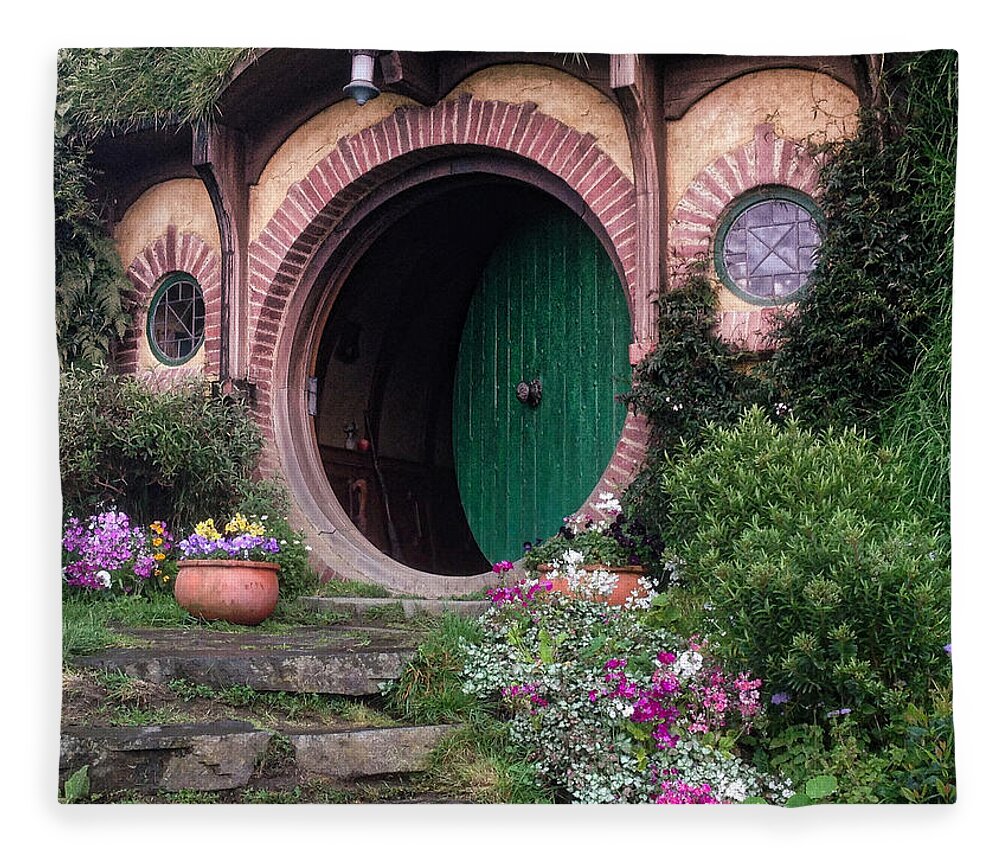 Photograph Fleece Blanket featuring the photograph Hobbit House by Richard Gehlbach