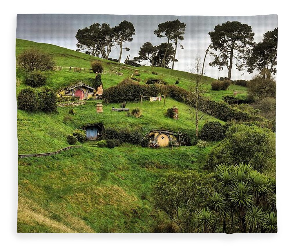 Photograph Fleece Blanket featuring the photograph Hobbit Valley by Richard Gehlbach