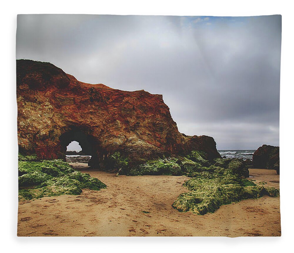 Pescadero Fleece Blanket featuring the photograph I Feel It All Over Again by Laurie Search