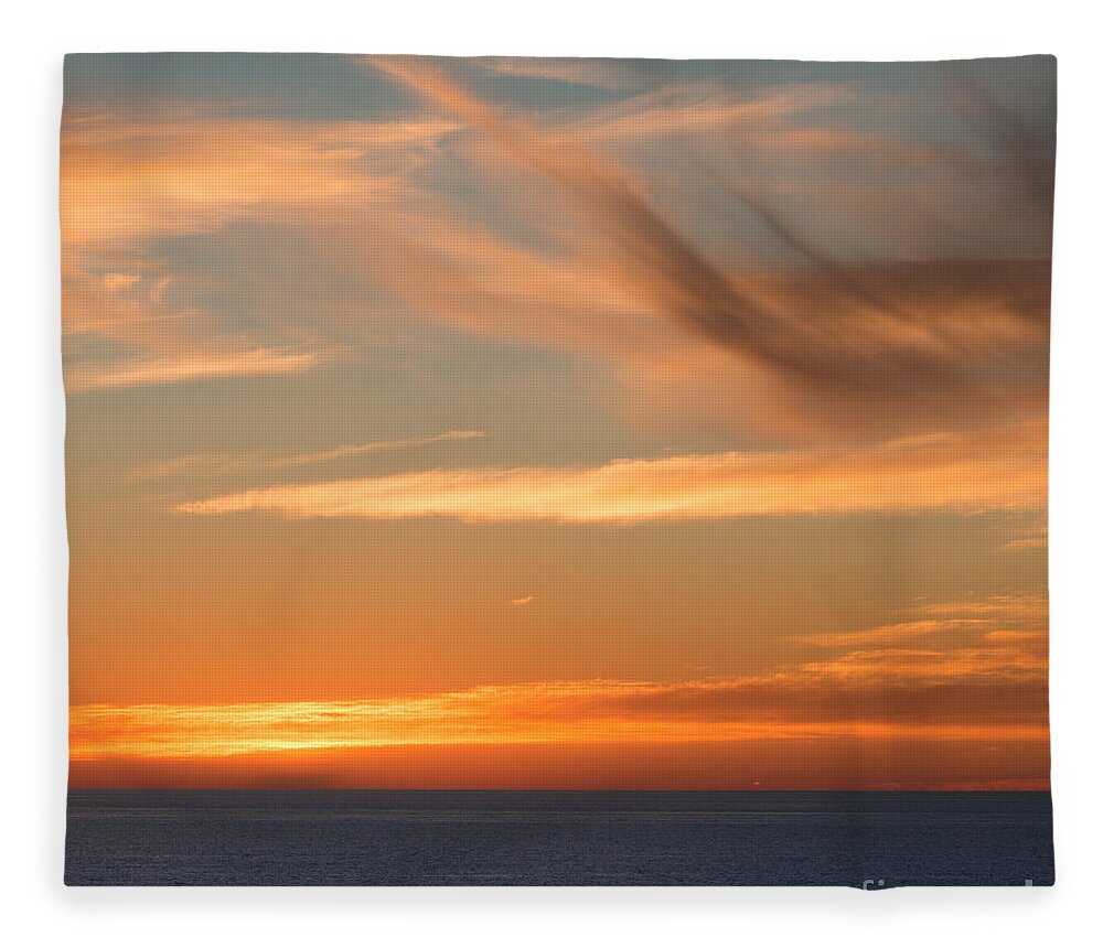 Ocean Fleece Blanket featuring the photograph Indigo and Gold by Ana V Ramirez