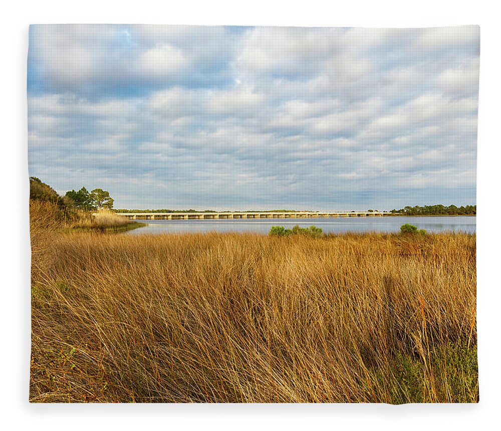 Camp Helen State Park Fleece Blanket featuring the photograph Inviting Inlet by Raul Rodriguez