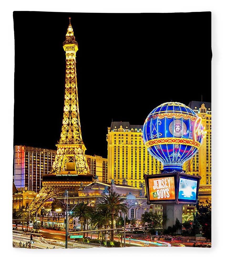 Las Vegas Fleece Blanket featuring the photograph It's All Happening by Az Jackson