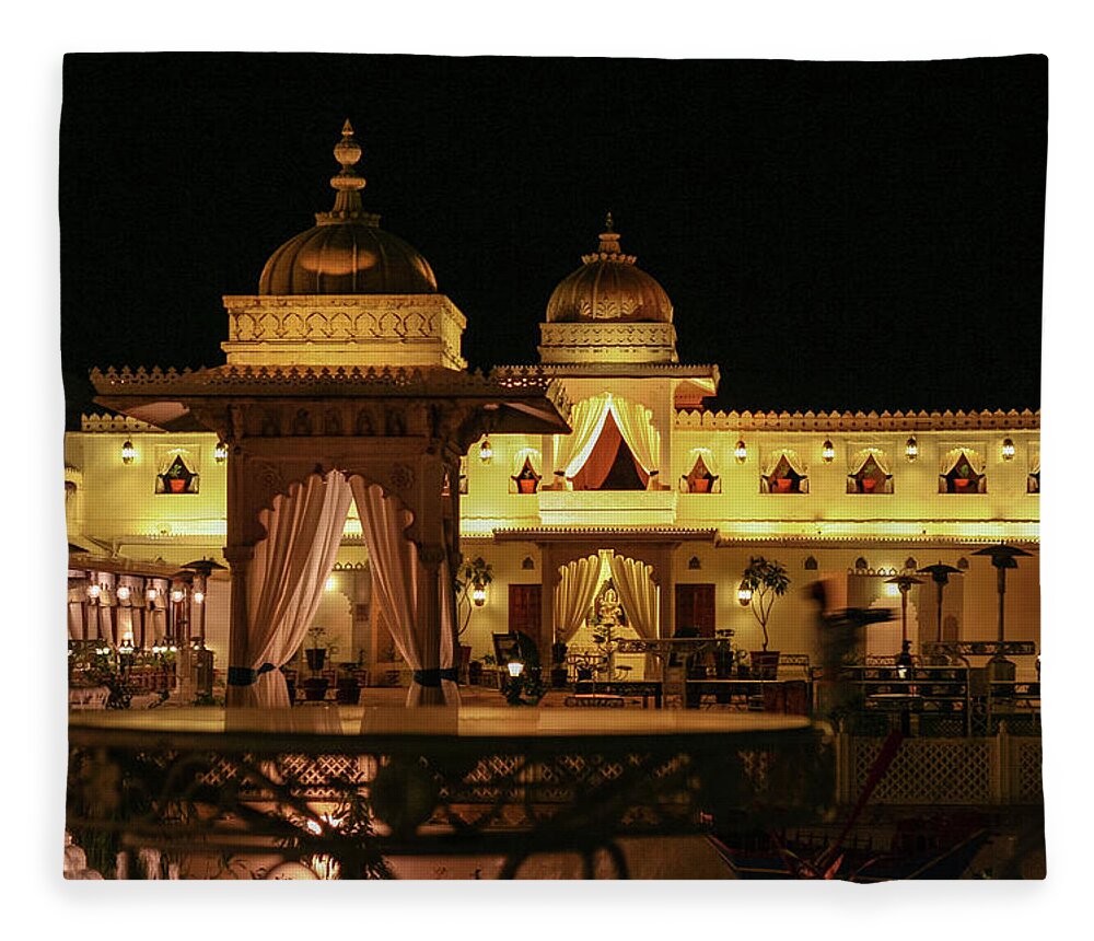Palace Fleece Blanket featuring the photograph Jag Mandir Palace, Rajasthan, India by Aashish Vaidya