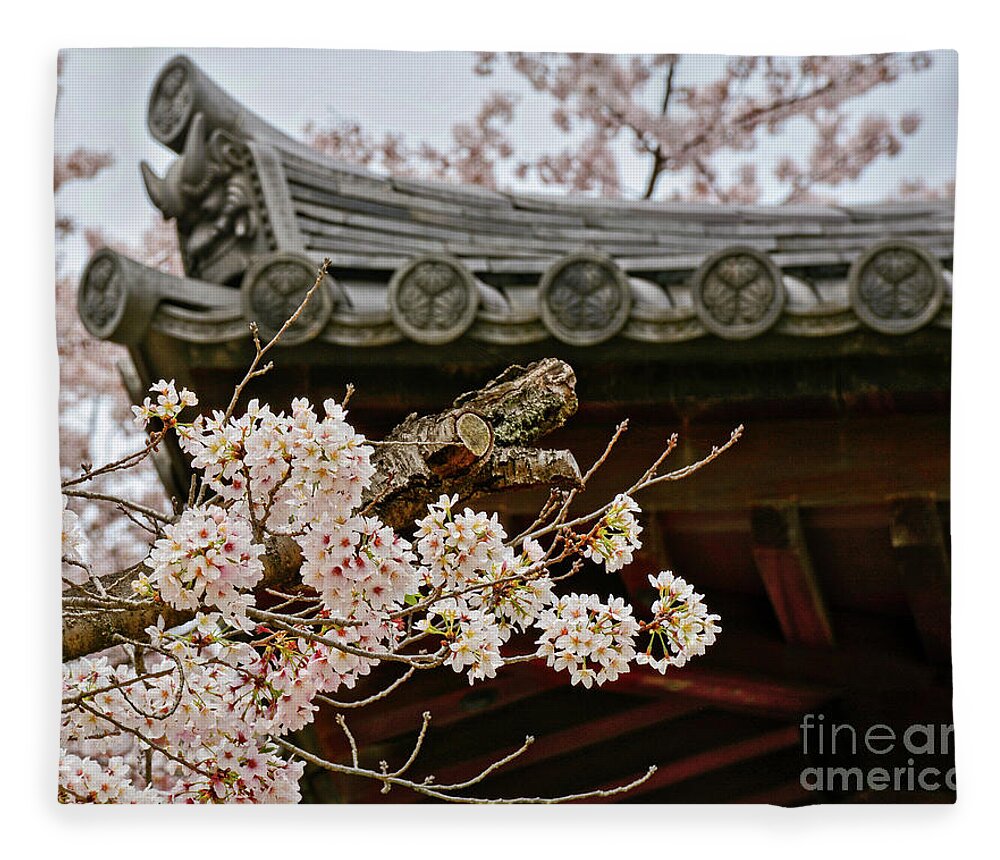Japan Fleece Blanket featuring the photograph Japan In The Spring by Constance Woods